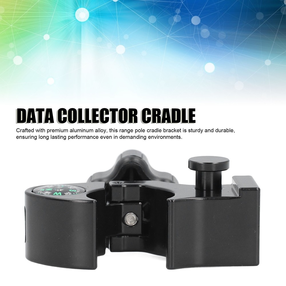 32mm Range Pole Cradle Bracket Aluminum Alloy Universal Data Collector Cradle