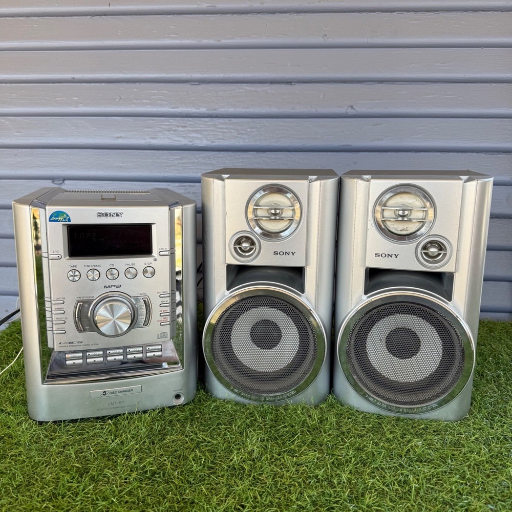 Sony CMT-HP7 Micro Hi-Fi Stereo System Component 5 Disc Changer Works