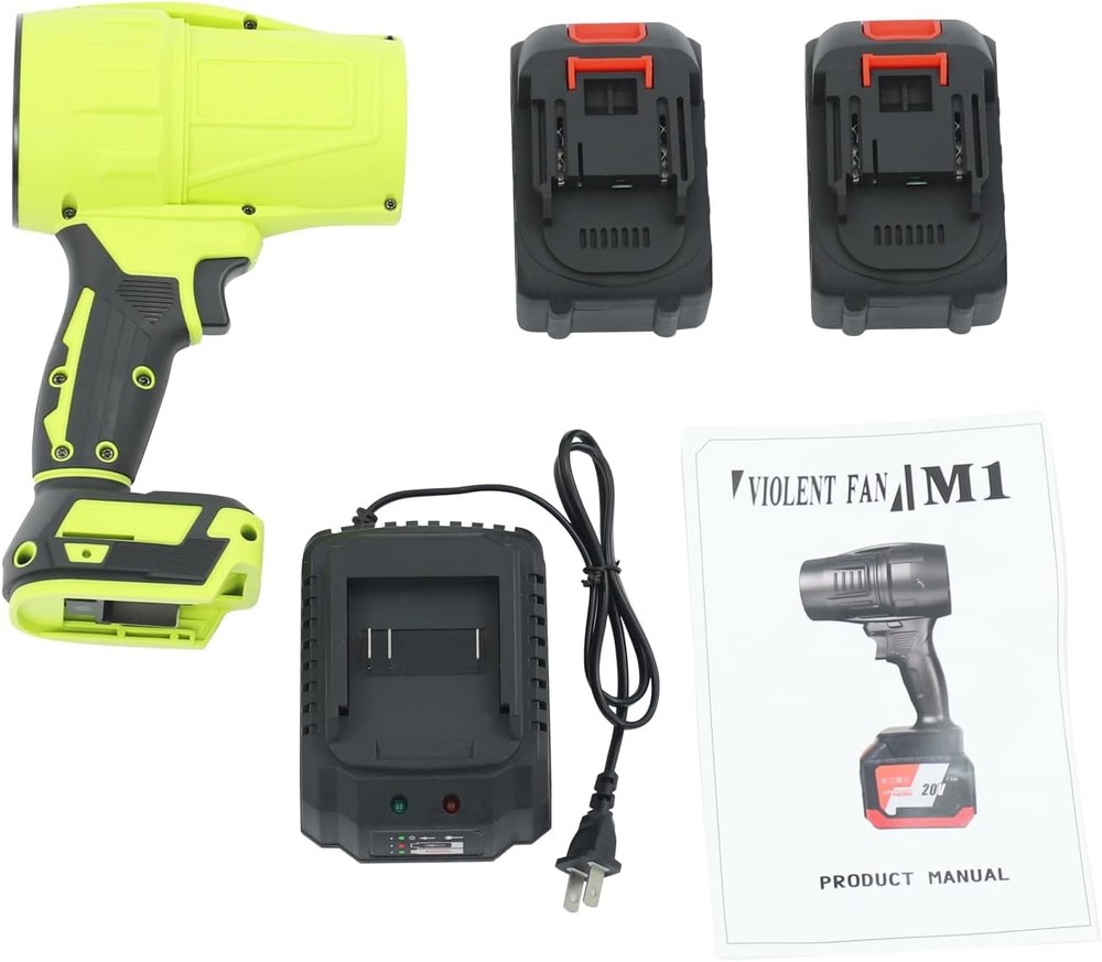 Mini Small Handheld Cordless Leaf Blower w/ 2 Lithium Batteries & Charger