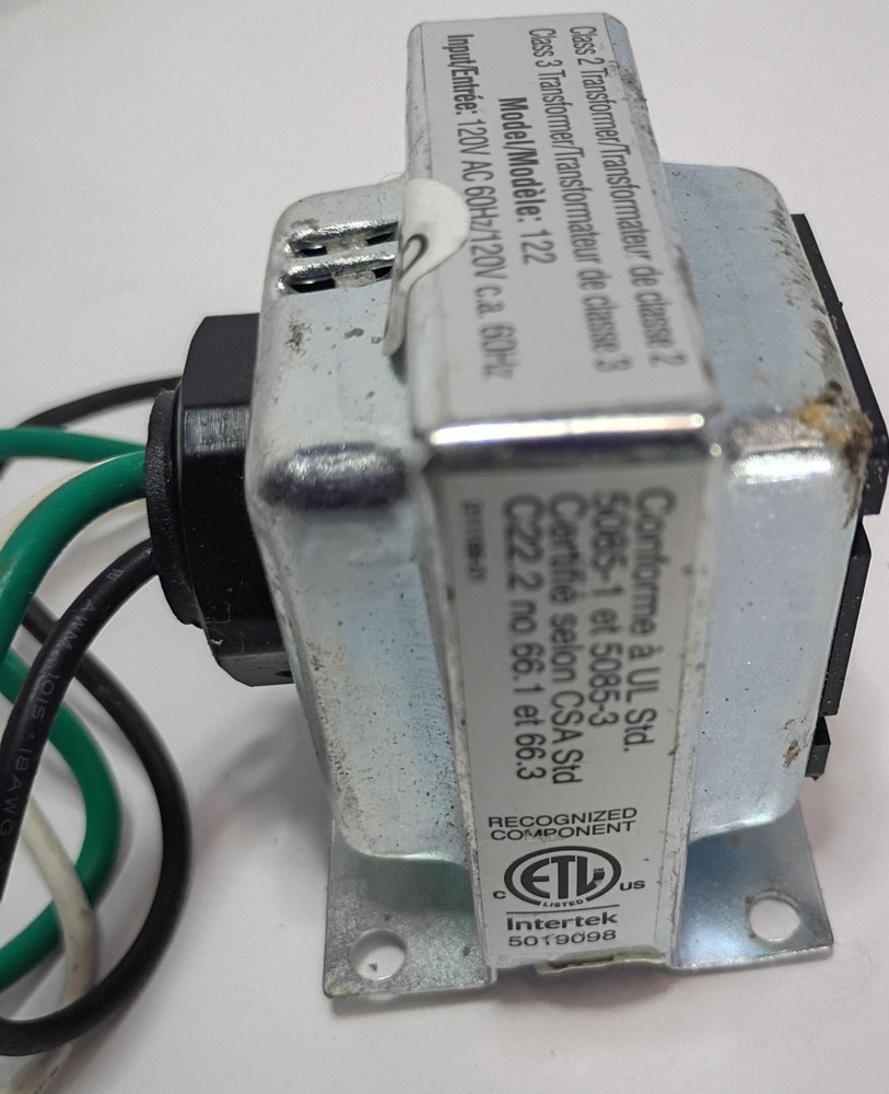 Electrical step-down transformer used to power low-voltage devices doorbell