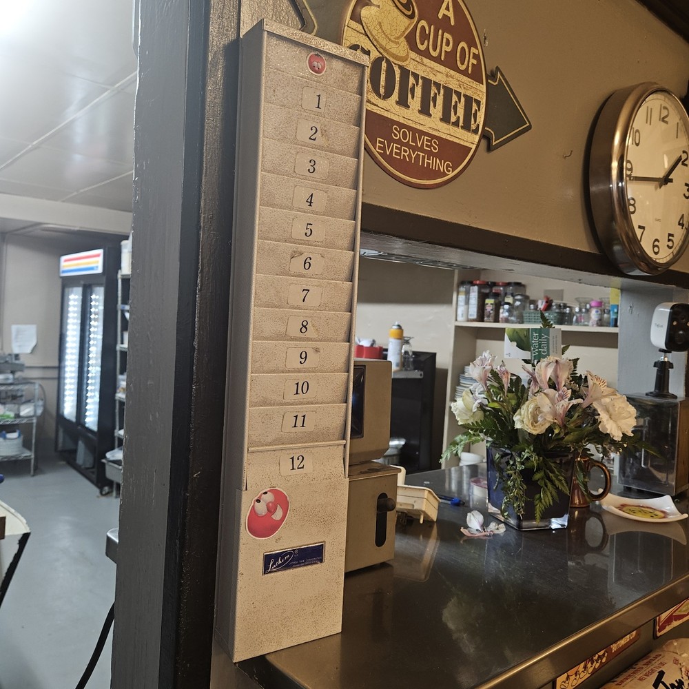 Latham Time Clock And Card Holder