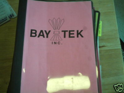 BAY TEK ROLLDOWNS   REDEMPTION GAME MANUAL