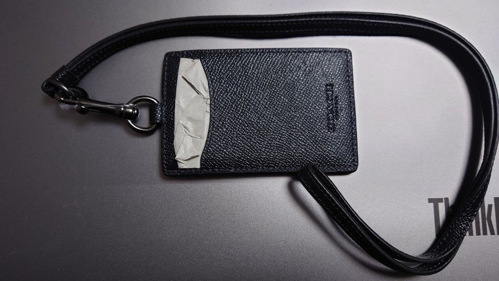 COACH Id Lanyard Black 25689