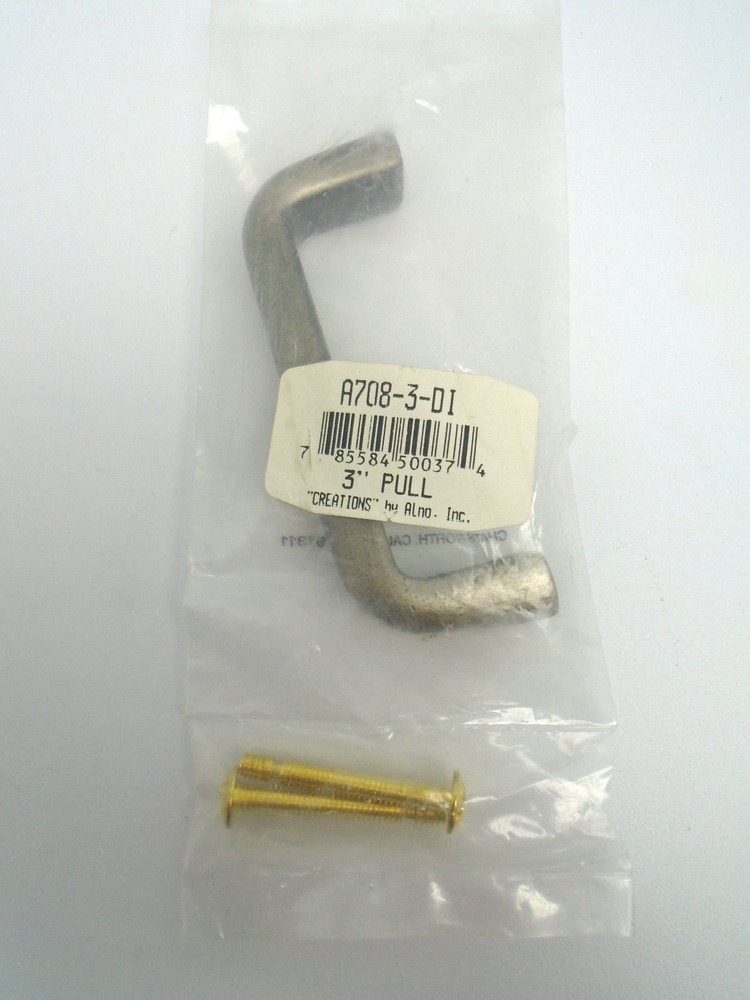 Creations by Alno Solid Brass A708-3-DI 3" Cabinet Pull Distressed 575A