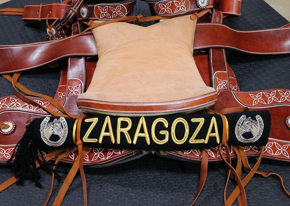 Zaragoza Black Charro Saddle Sarape