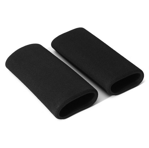 Motorcycle Foam Anti Vibration Comfort Handlebar Grip Covers Protector Black 2Pc