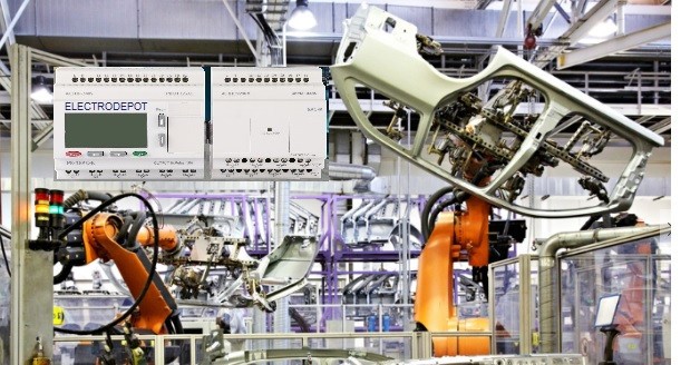 PLC Programmable Controller Fuction Logic Softw 8 in, 4 Out HMI w USB interface