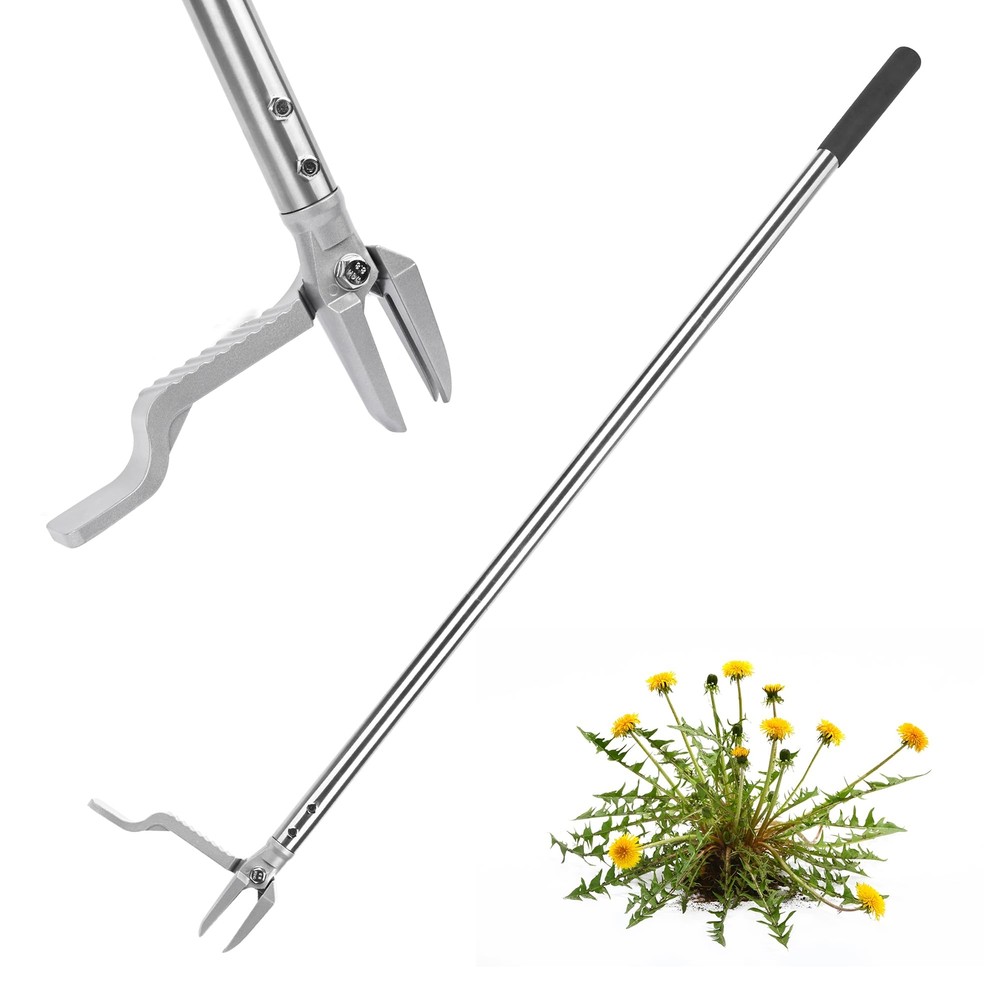BARAYSTUS Stand up Weed Puller with 3 Claw Head 45.6" Long Handle Weed Puller...