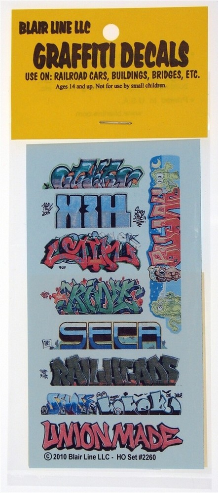 Blair Line HO Graffiti Decals Mega Set #11 ~ 2260