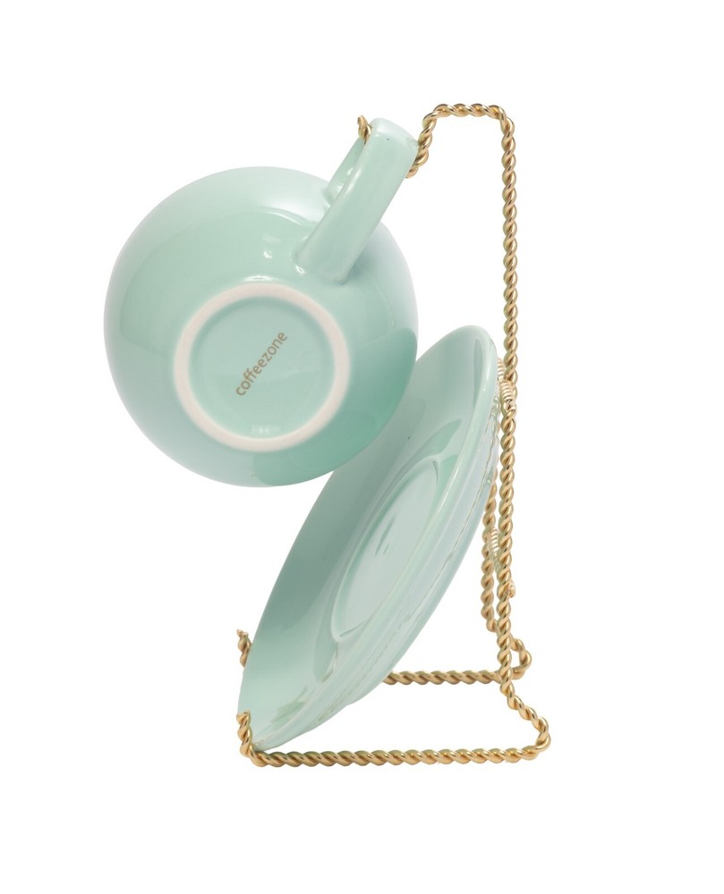 Tea Cup and Saucer Display Stand - Twist Wire Holder Rack - 6 Pack