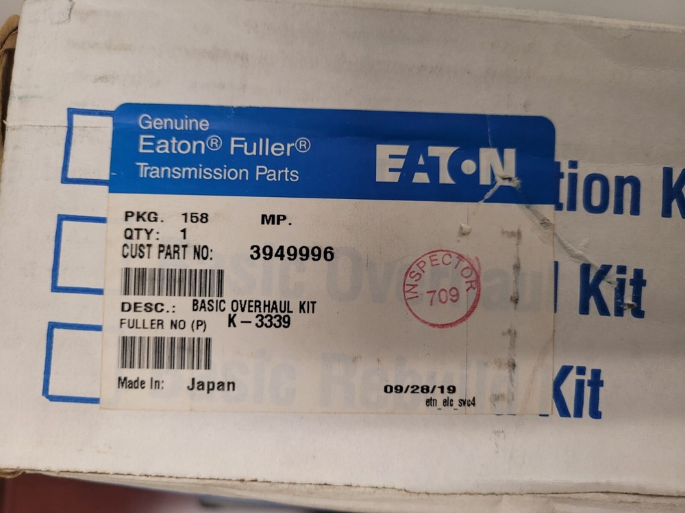 EATON FULLER BASIC OVERHAUL KIT K-3339, 3949996