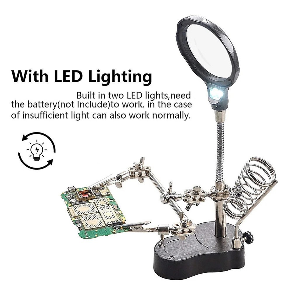Adjustable Helping Hands Tool for Soldering and Model Building Projects