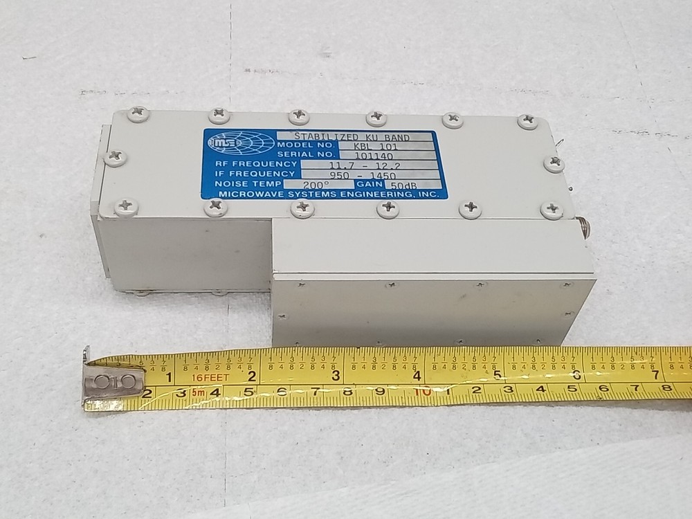 MICROWAVE SYSTEMS ENGINEERING STABILIZED KU BAND MODEL KBL 101