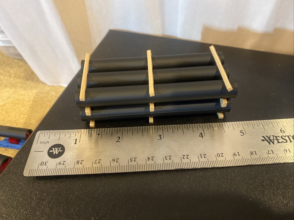 1/64 Scale 24 Inch Auger And pipe Load with Load Lumber (￼Read Please )