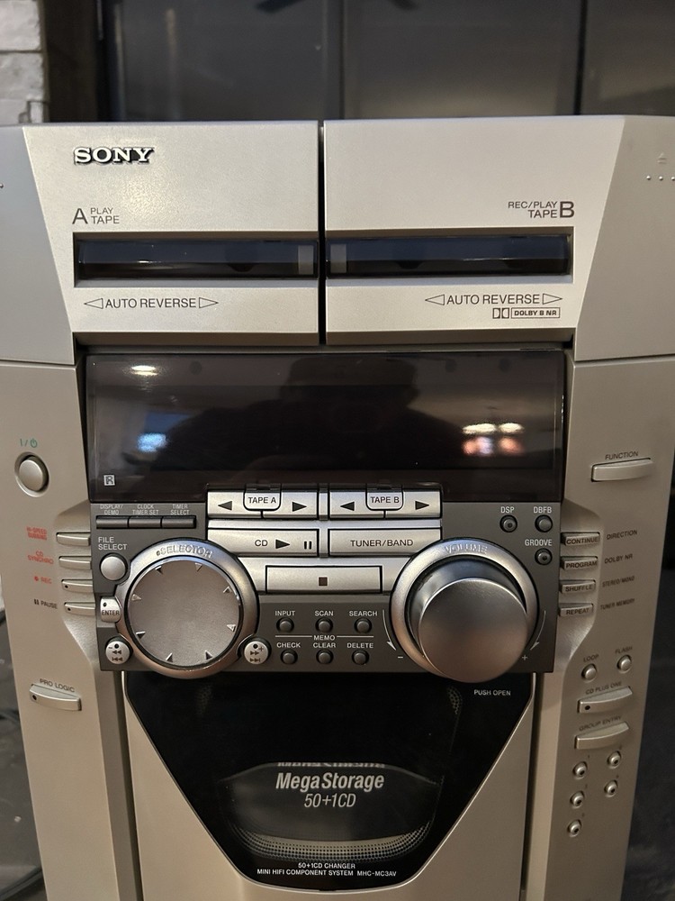 Sony Compact Disc Deck Receiver HCD-MC1 Mega Storage 50+1CD Tape Doesn't Work