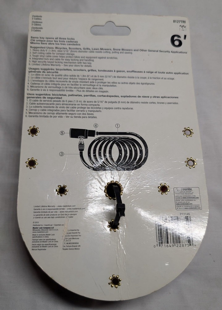 Master Lock 6ft