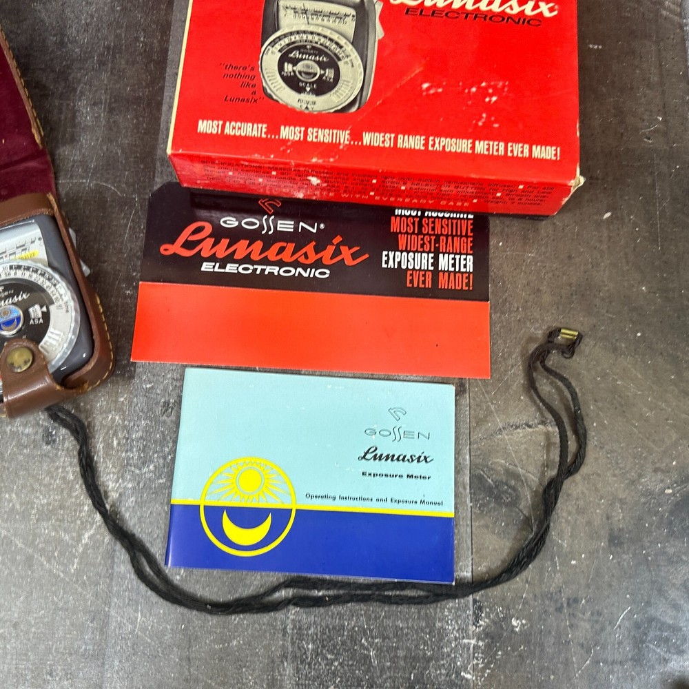 Gossen Lunasix Electronic Exposure Light Meter - With Box