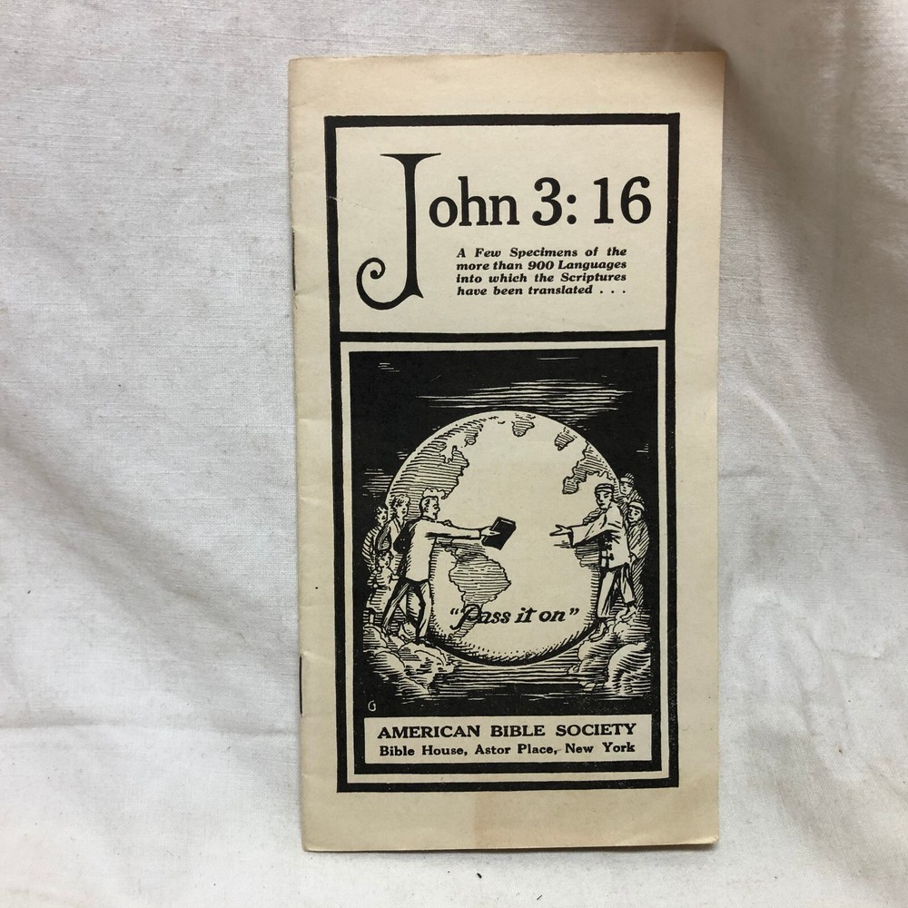 Vintage John 3:16 Religious Pamphlet Booklet