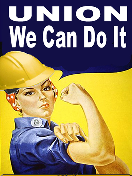 we can do it, union sticker, CU-1