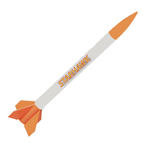 Quest Flying Model Rocket Kit Starhawk Single Bulk Pack Kit, No fancy packaging