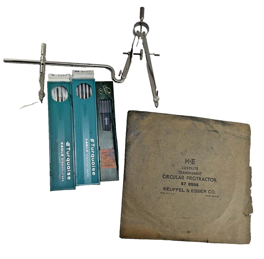 Vintage Keuffel Esser Post Drafting Tool Lot