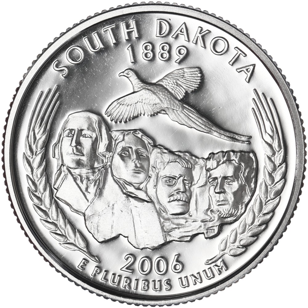 2006 S State Quarter South Dakota Gem DCam Proof CN-Clad