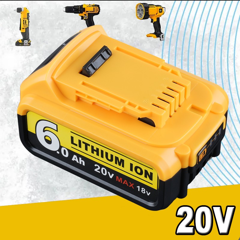 3X 20V 20V 6.0Ah MAX Battery Power Tool Replace for DCB184 DCB181 DCB182 DCB200