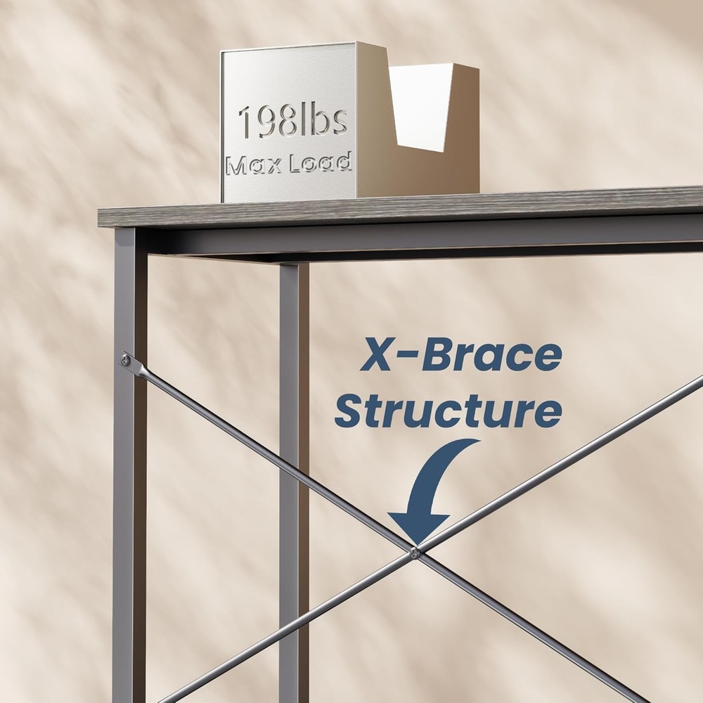 L Shaped Desk Gaming Computer Desks Corner Office Table W/ CPU Shelf Home Study