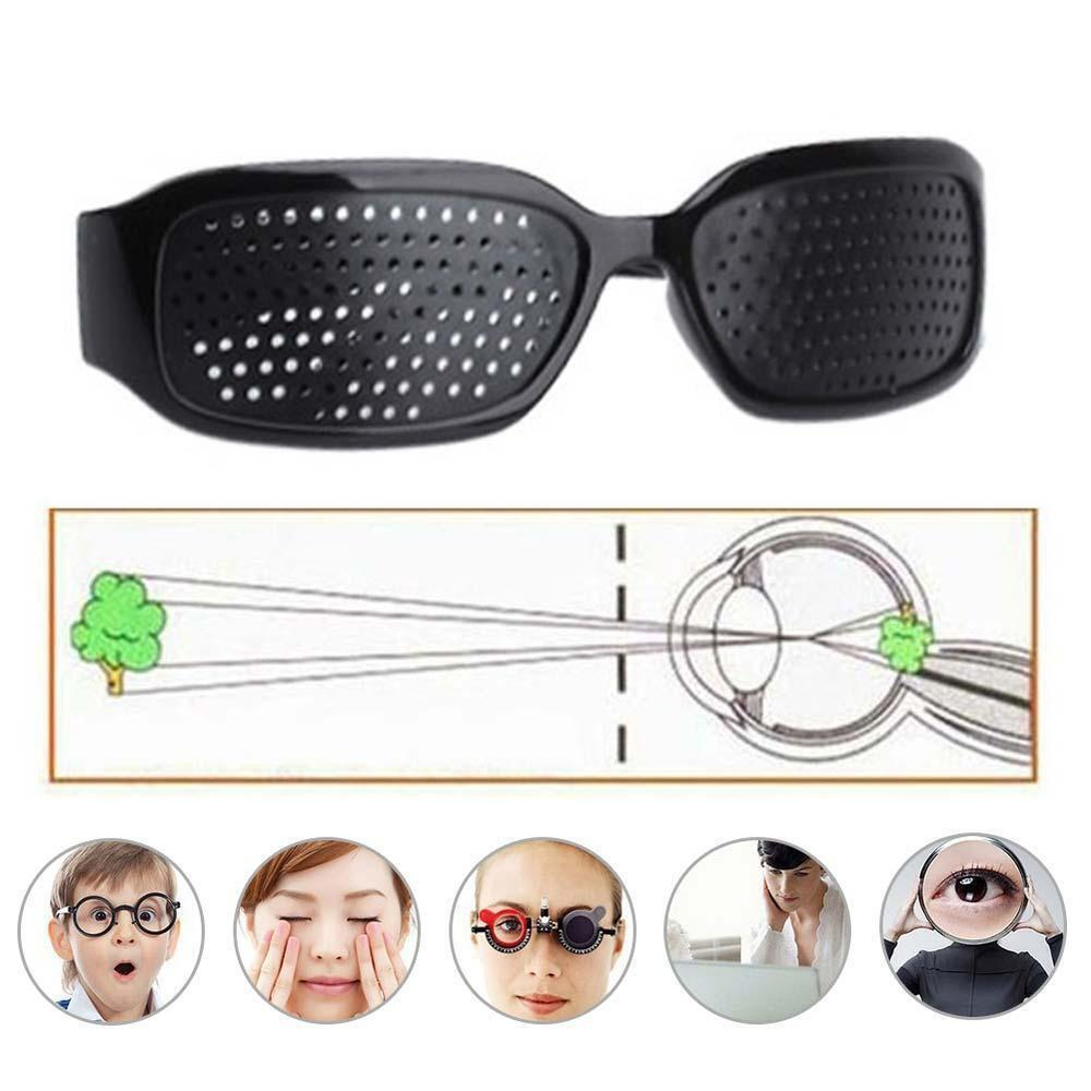 2 Pair Small hole Glasses Eyes Correction Exercise Eyesight Care Improvement