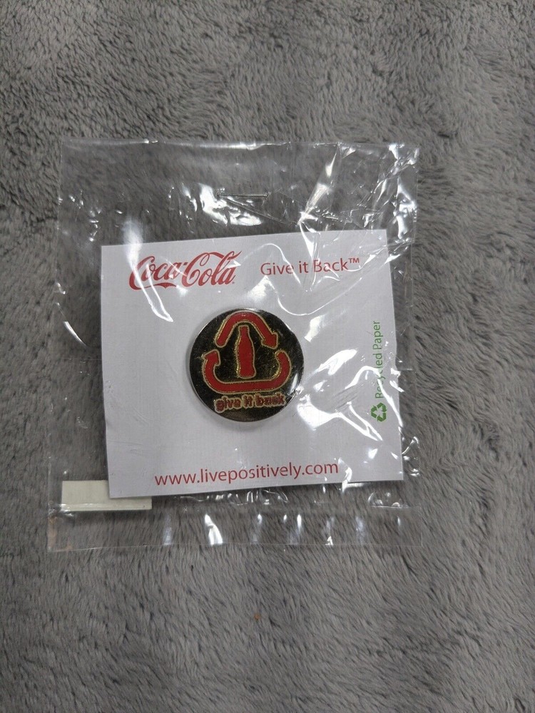 Coca-Cola Give It Back Recycle Lapel Pin Pinback