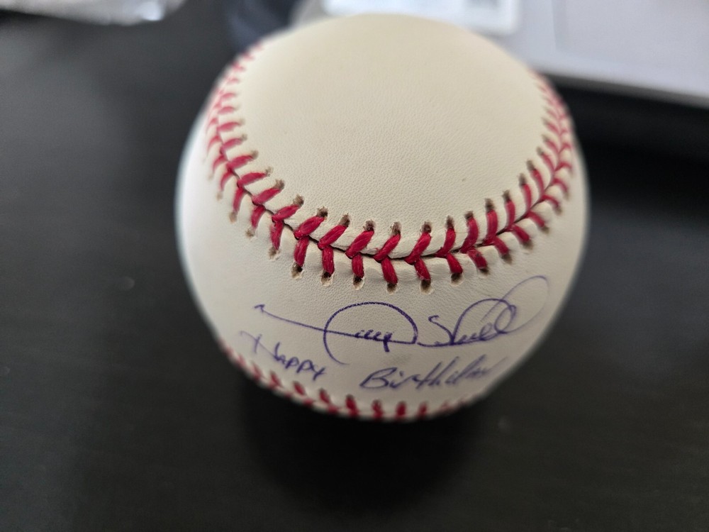 Gary Sheffield Autograph Signed Rawlings Happy Birthday Baseball Mint Condition