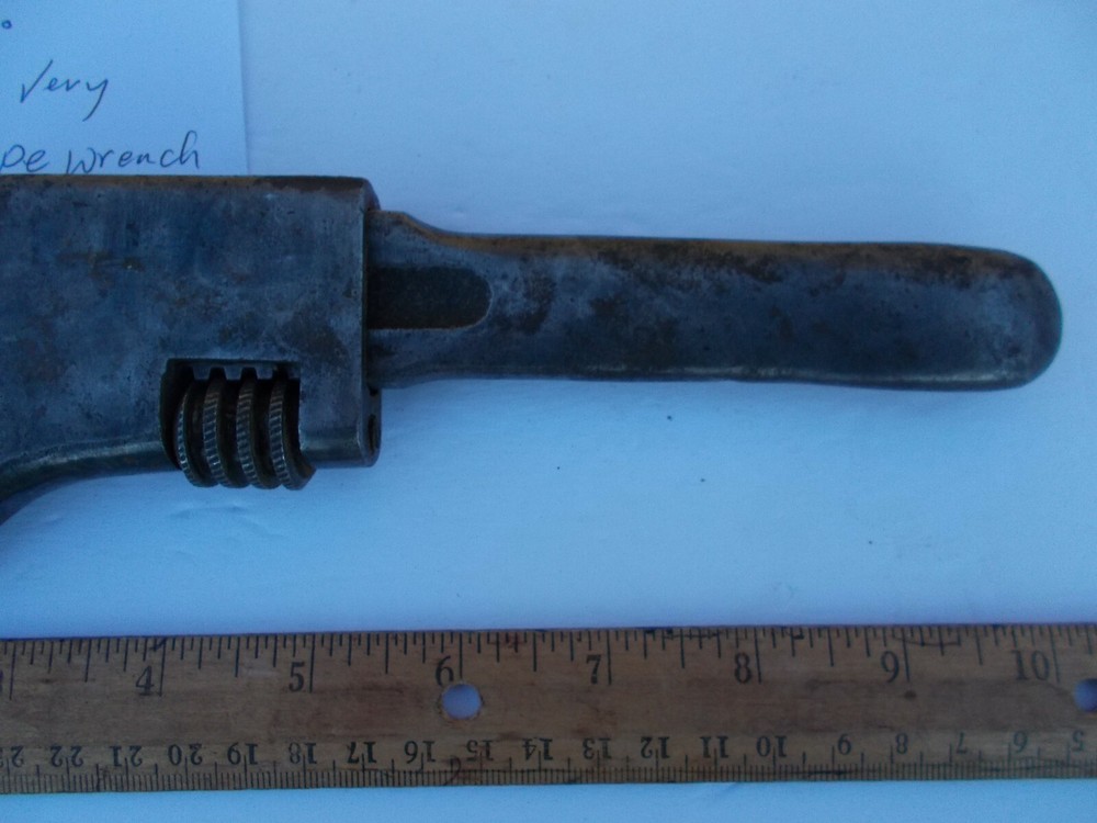 Vtg. pipe wrench, very old