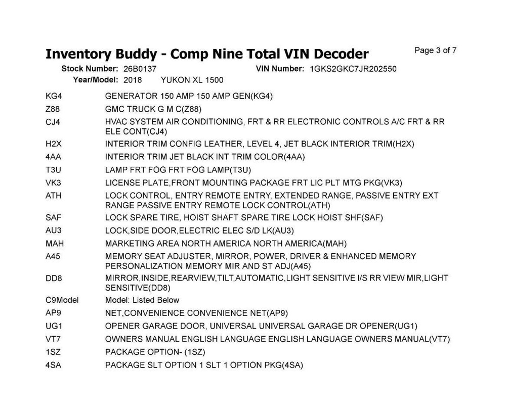 YUKONXL15 2018 Air Shutter 2124184