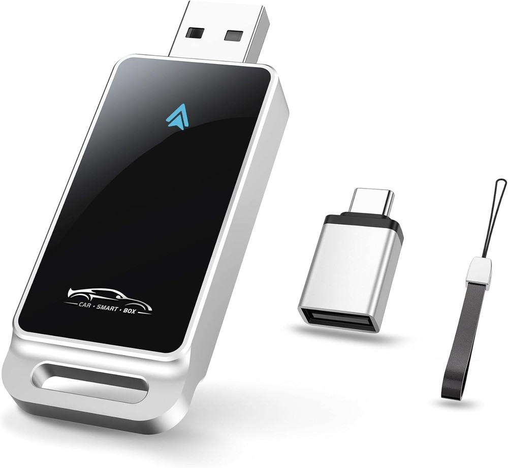 Android Auto Wireless Adapter, Convert Factory Wired to Wireless, Easy Plug