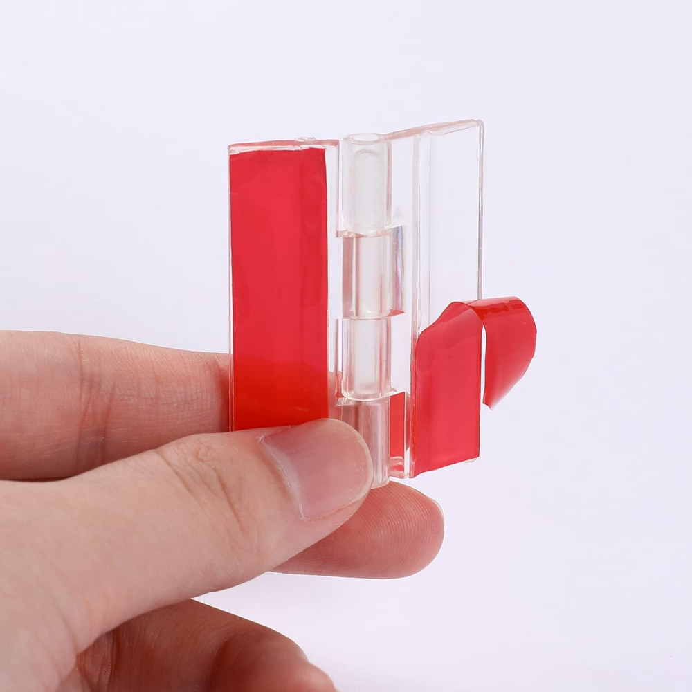12 Pcs Acrylic Self Adhesive Small Transparent Continuous Hinge Tools for Cabine