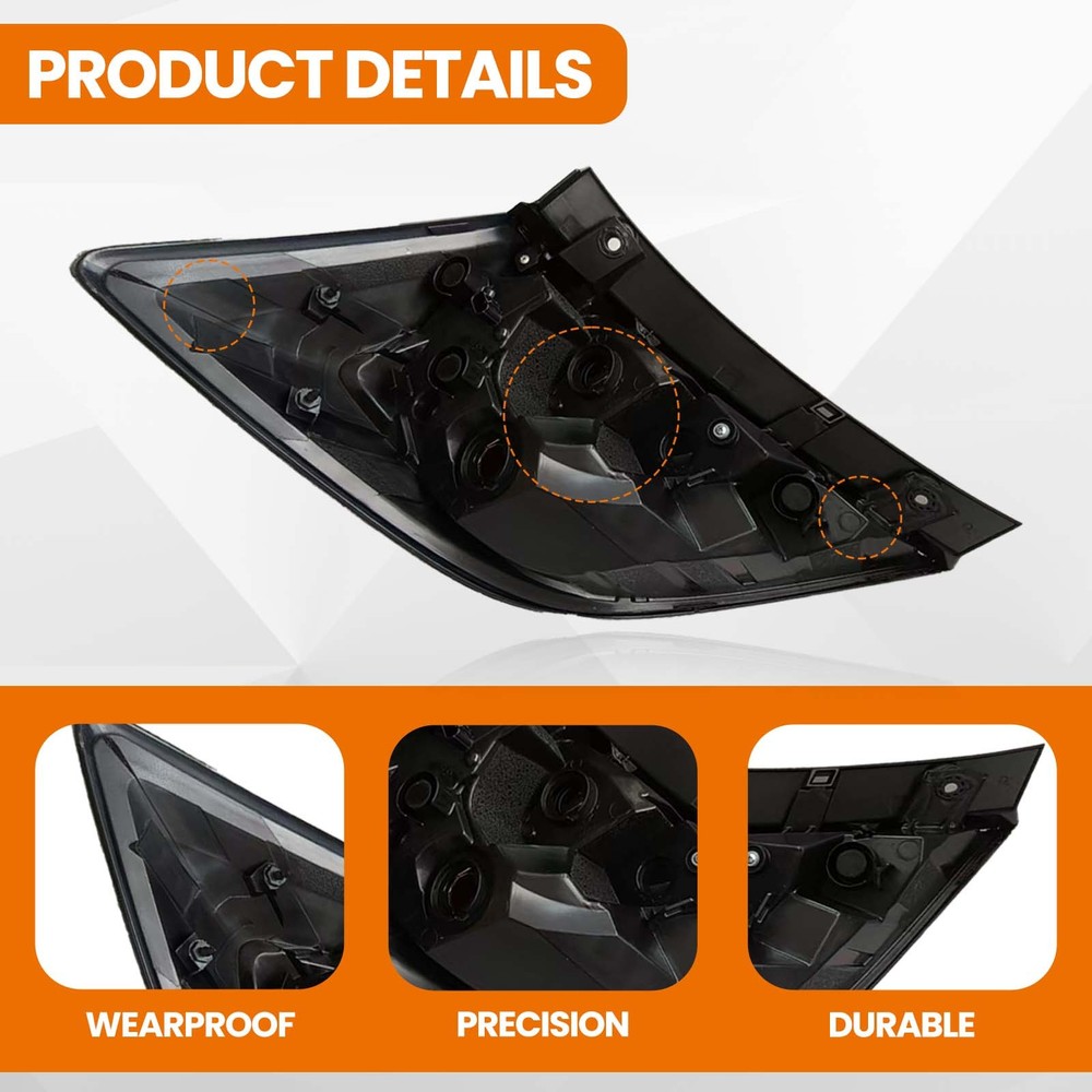 Right Passenger Side Outer Tail Light For 2017-2021 Honda Civic Hatchback w/LED