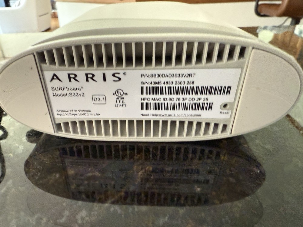 ARRIS Surfboard S33 V2 DOCSIS 3.1