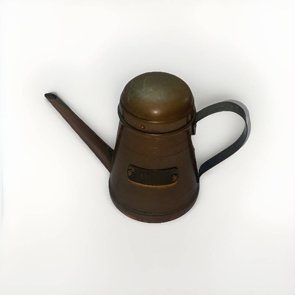 Vintage Copper Olive Oil Can