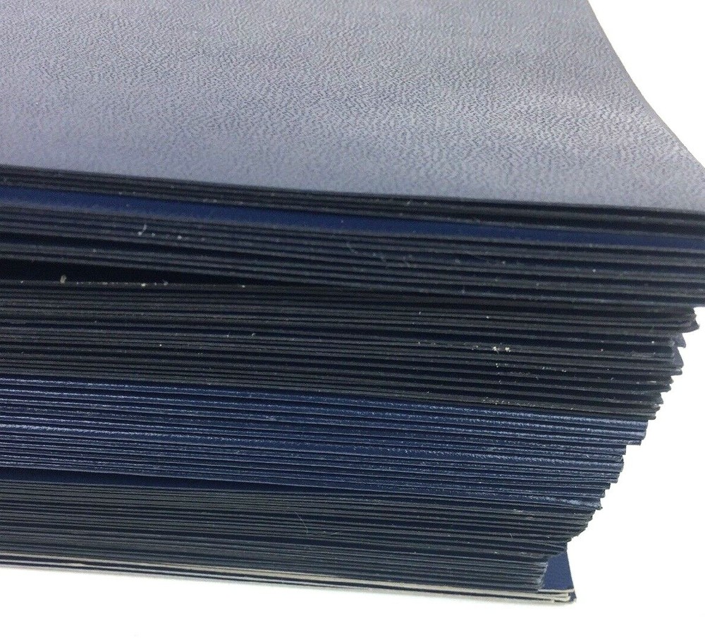 Diploma Covers 50 Pc Navy Blue Leatherette Plain Document Holders Graduation