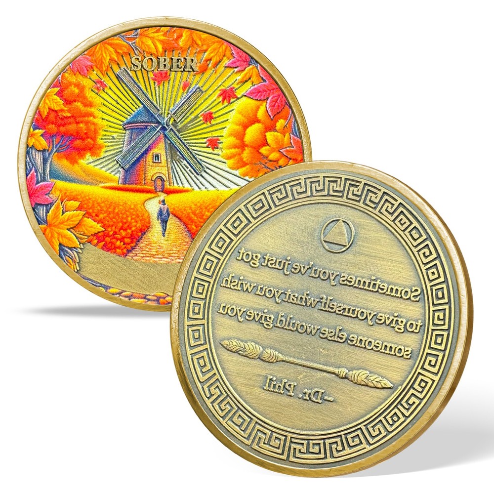 3 Years Sober Three Year Sobriety Coin Alcoholics Anonymous AA Chips Medallion