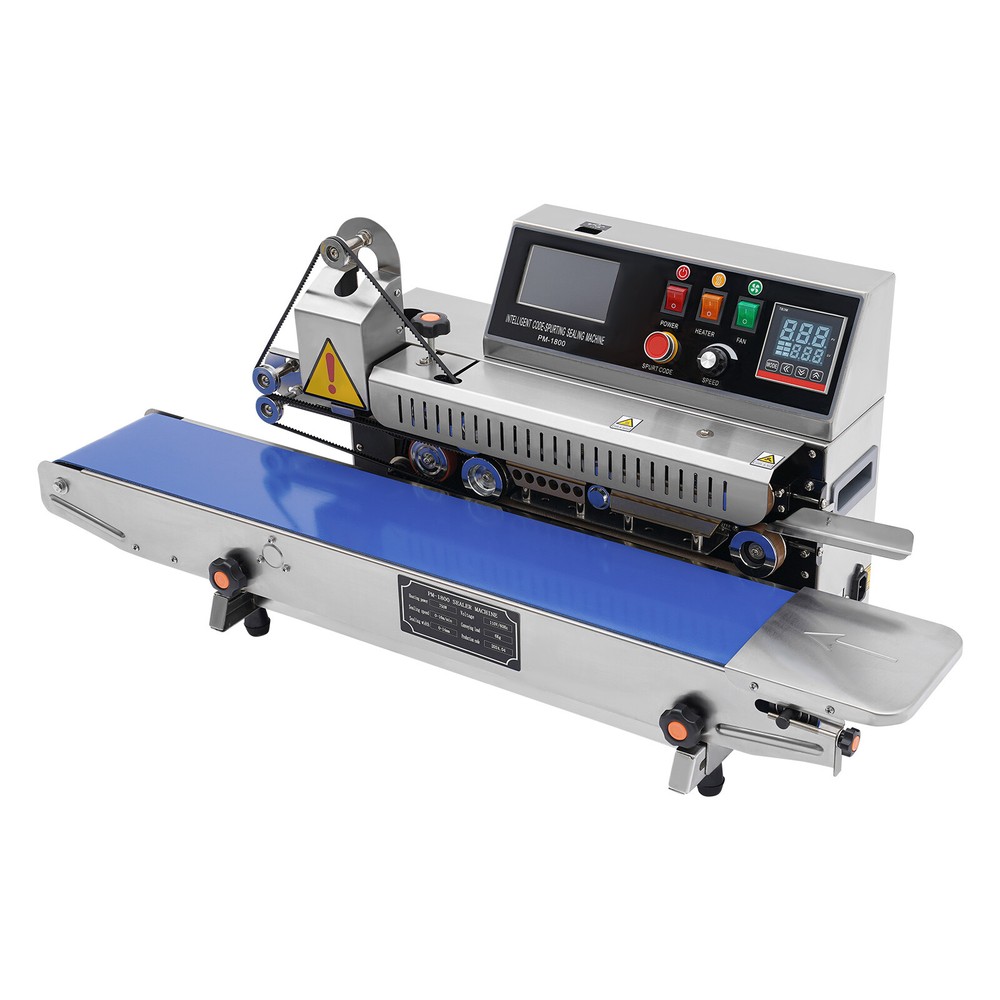 Automatic Inkjet Printing Continuous Sealing Machine Packaging Band Sealer 750W