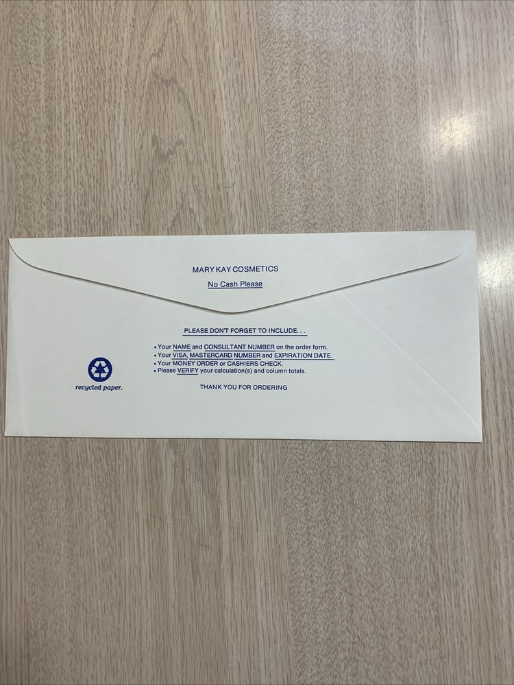 MARY KAY COSMETICS ENVELOPE 1992