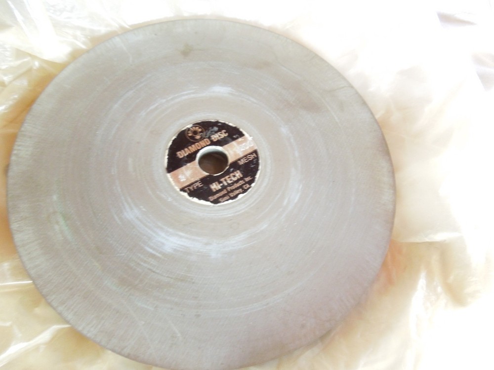 NOS Lapidary Diamond Discs, 6" Crystalite Lap , HI-TECH RAYTECH A FEW USED HTF