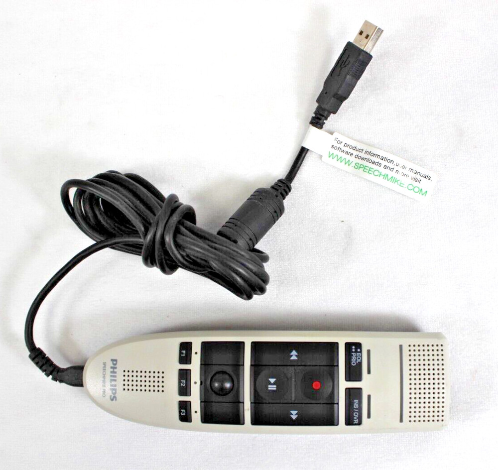 PHILIPS LFH3200/01 SpeechMike Pro USB Professional Dictation Microphone. Tested