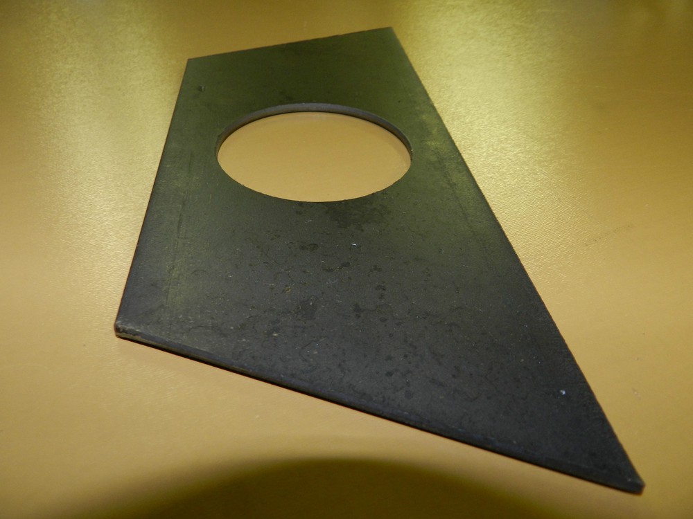 A-Frame Trailer Jack Bottom Support Plate 2k & 5K, Steel Raw material unpainted