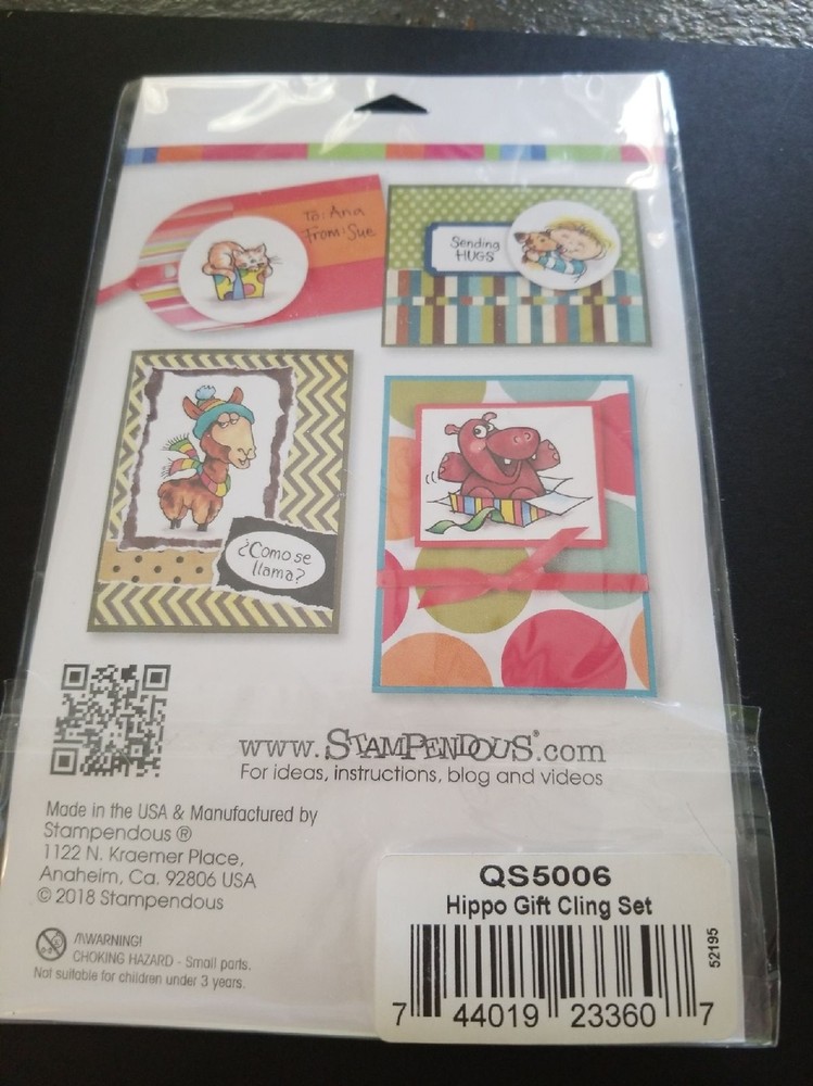 Stampendous hippo rubber stamps