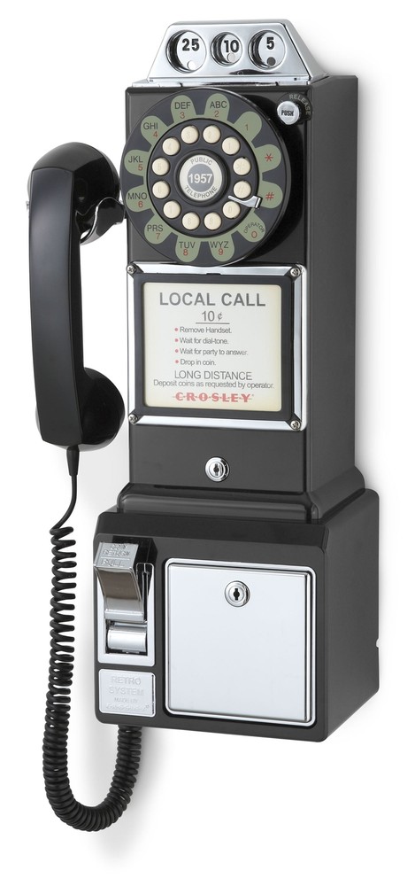 1950's Payphone CR56-BK With Push Button Technology Wall Mountable
