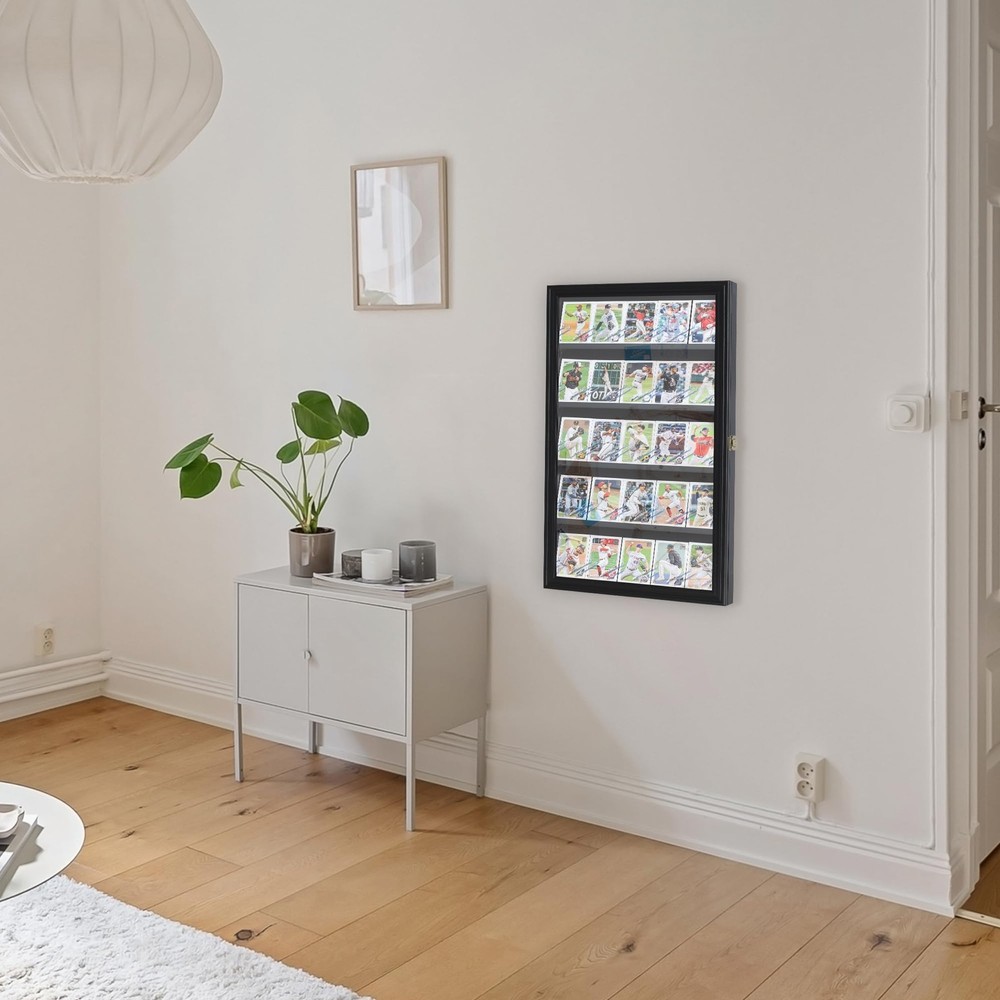 The Playing Card Frame - 25 Deck Holder Display Case Frame Wall Mount