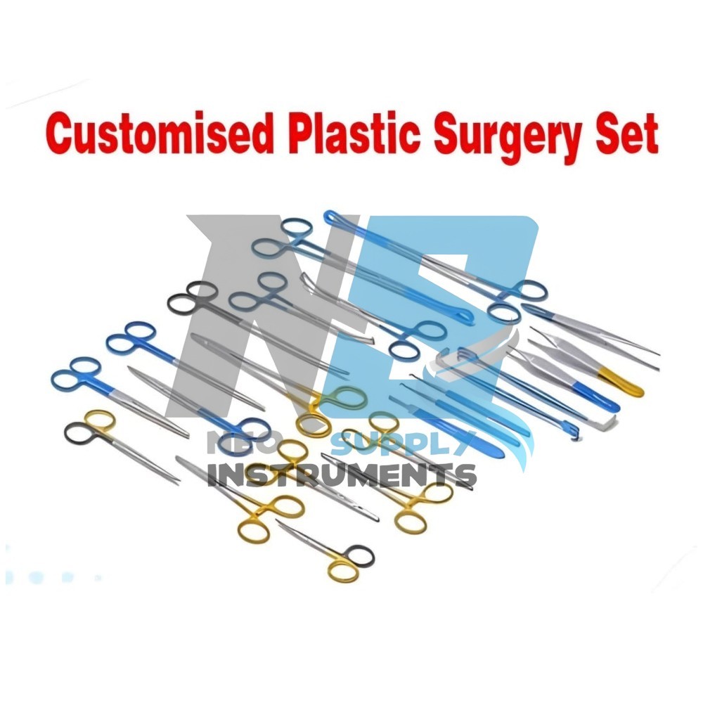 Customized Plastic Surgery instruments Set of 25 pcs Top Quality