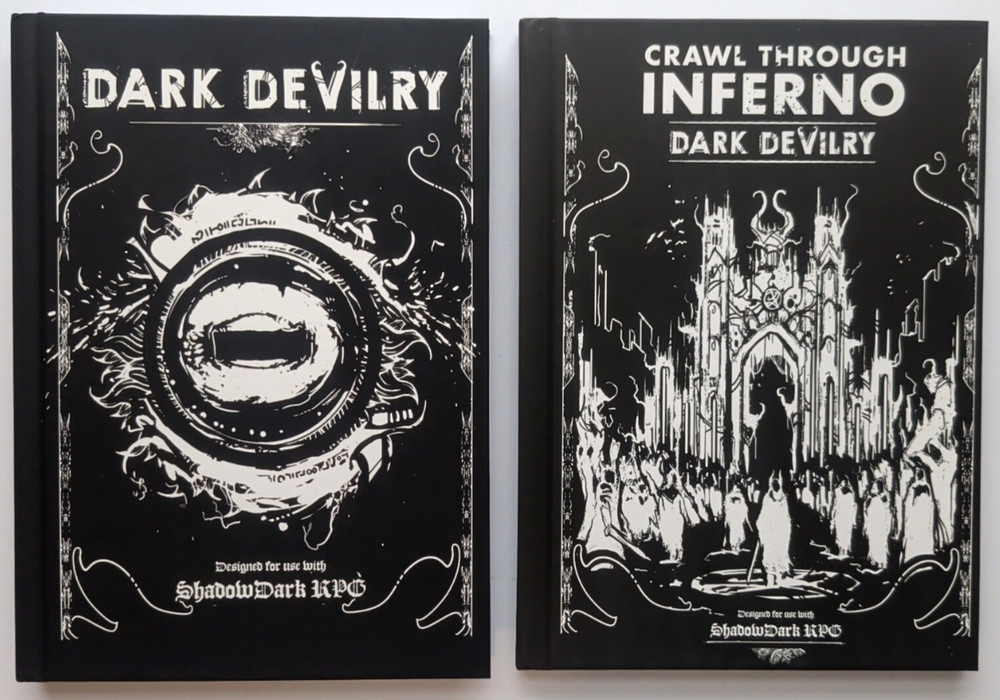 Shadowdark RPG Dark Devilry Bundle: Crawl Through Inferno & Resource Book - New